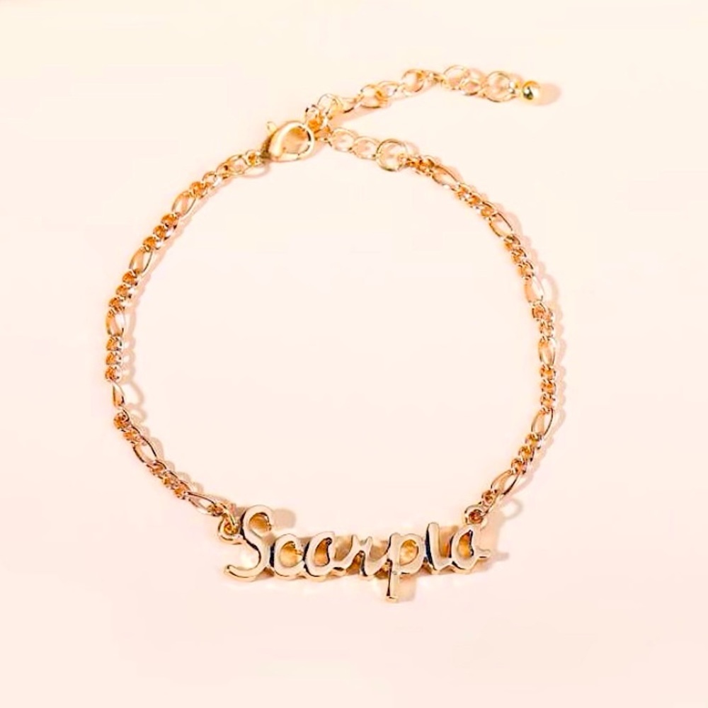 Zodiac Golden Link Bracelet SCORPIO